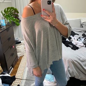 Free People Open Back Shirt